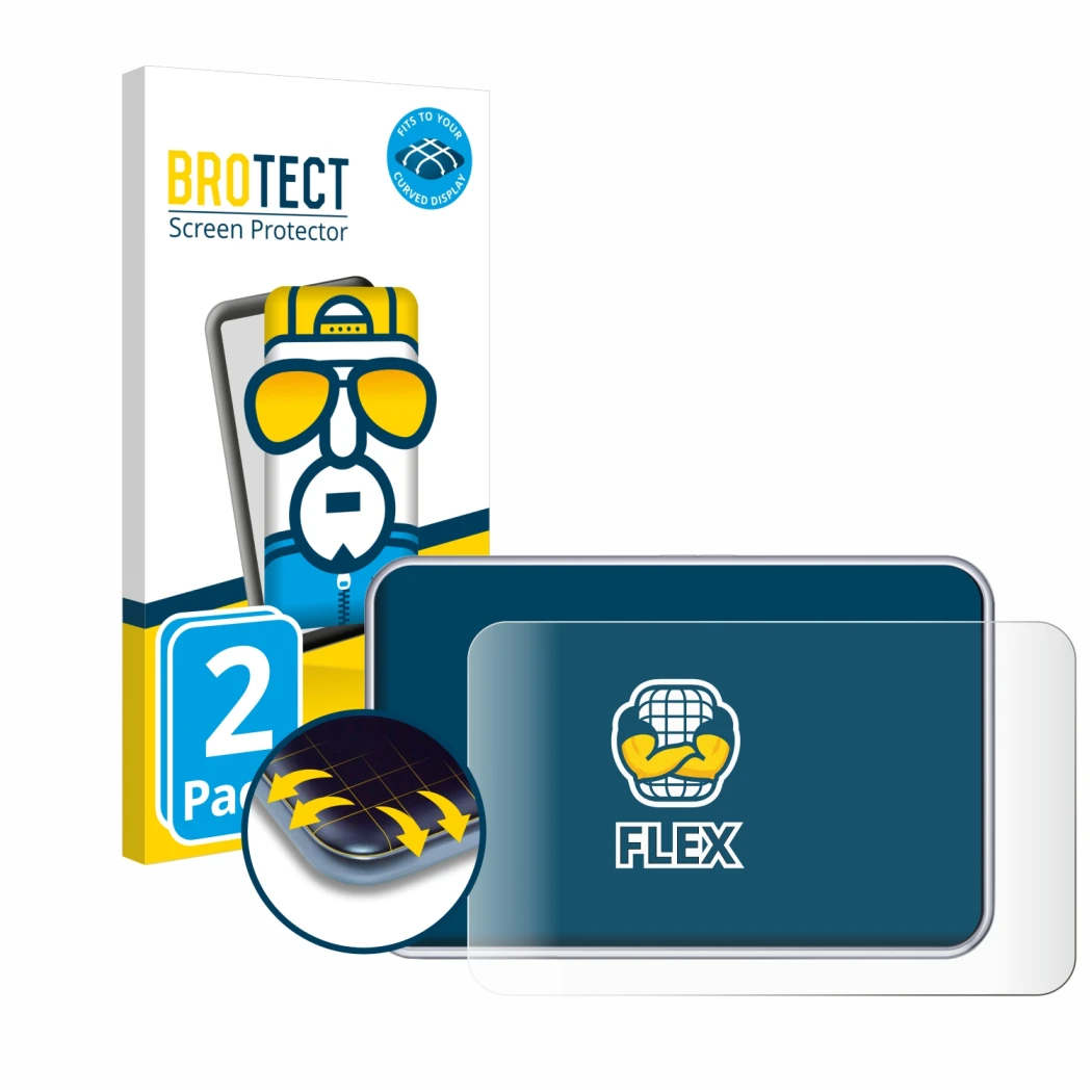 Vorderseite einer Produktverpackung mit dem Markenlogo BROTECT. Daneben ist das Gerät Tandem diabetes care t:slim X2 Insulin P