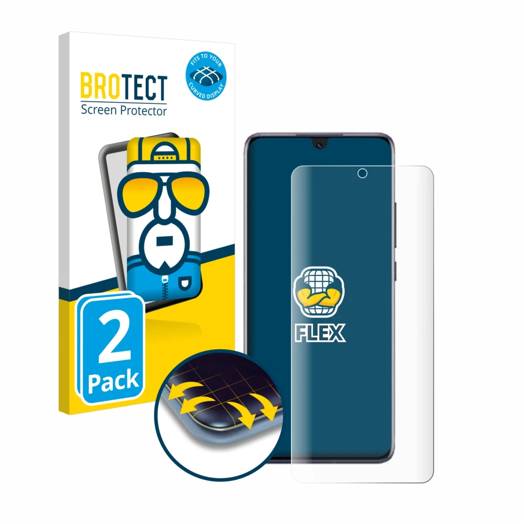 Vorderseite einer Produktverpackung mit dem Markenlogo BROTECT. Daneben ist das Gerät Honor Magic 6 Lite mit dem zugehörigen D