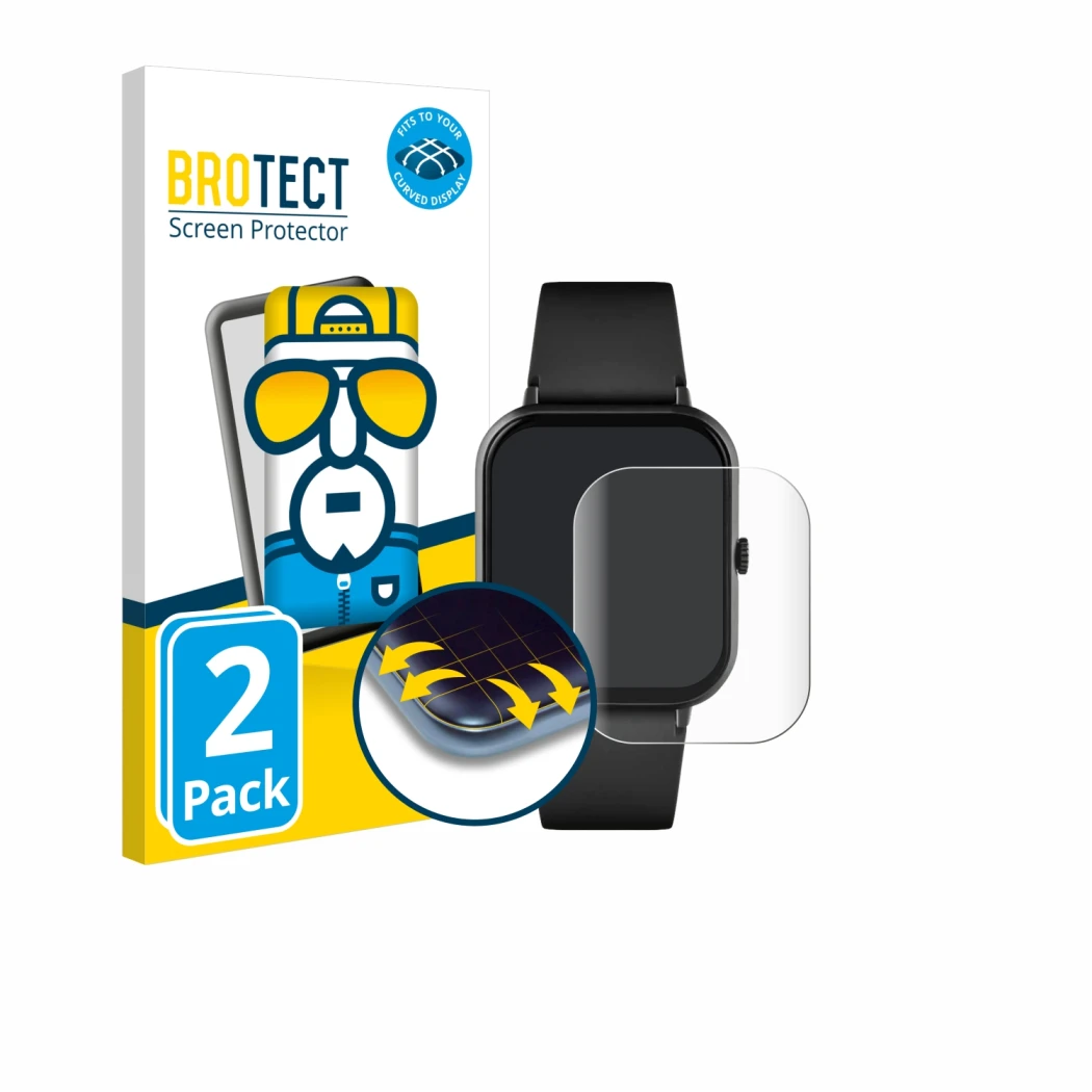 Vorderseite einer Produktverpackung mit dem Markenlogo BROTECT. Daneben ist das Gerät Reflex Active Series 17 mit dem zugehöri