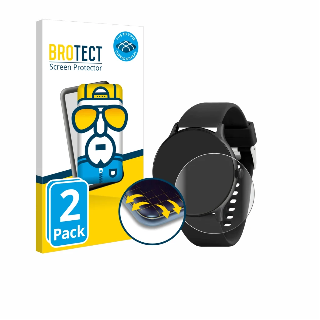 Vorderseite einer Produktverpackung mit dem Markenlogo BROTECT. Daneben ist das Gerät Reflex Active Series 22 mit dem zugehöri