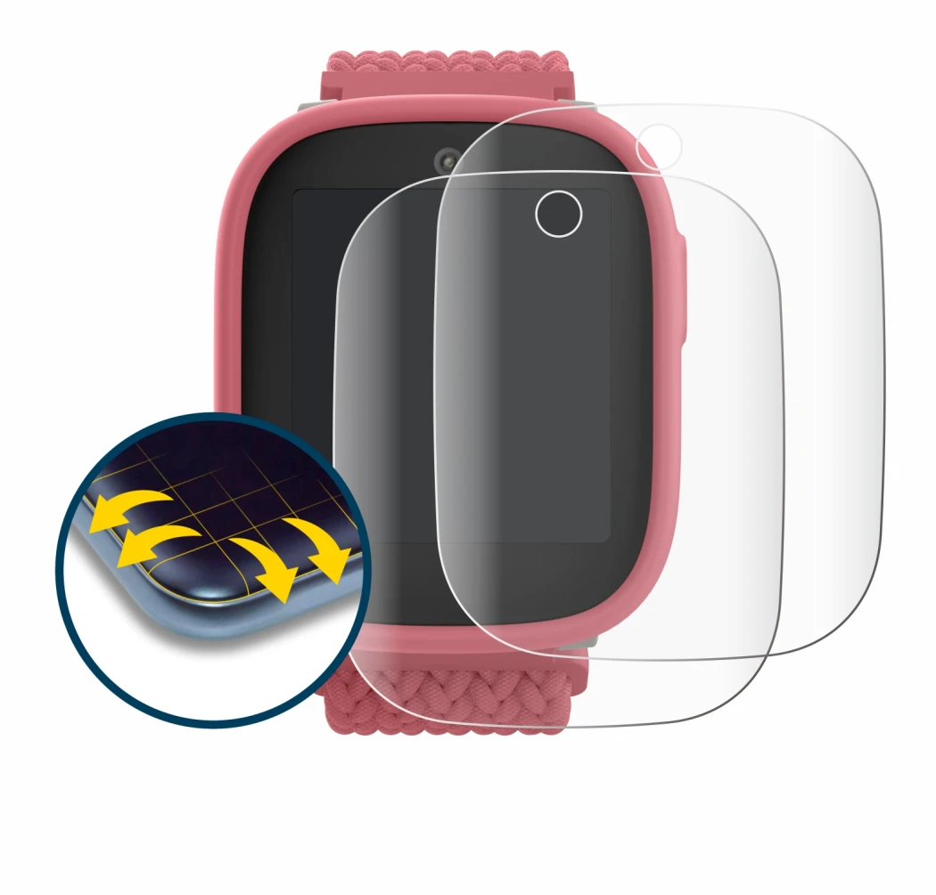 Abbildung des Geräts Xplora X6 Play 2025 (2. Generation) mit einer Vielzahl des Displayschutzes.