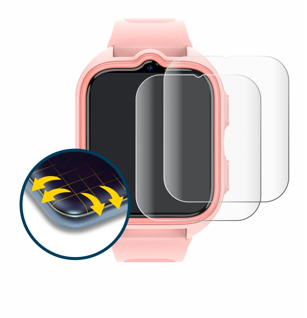 Abbildung des Geräts Blackview Z30 Kids Smartwatch mit einer Vielzahl des Displayschutzes.