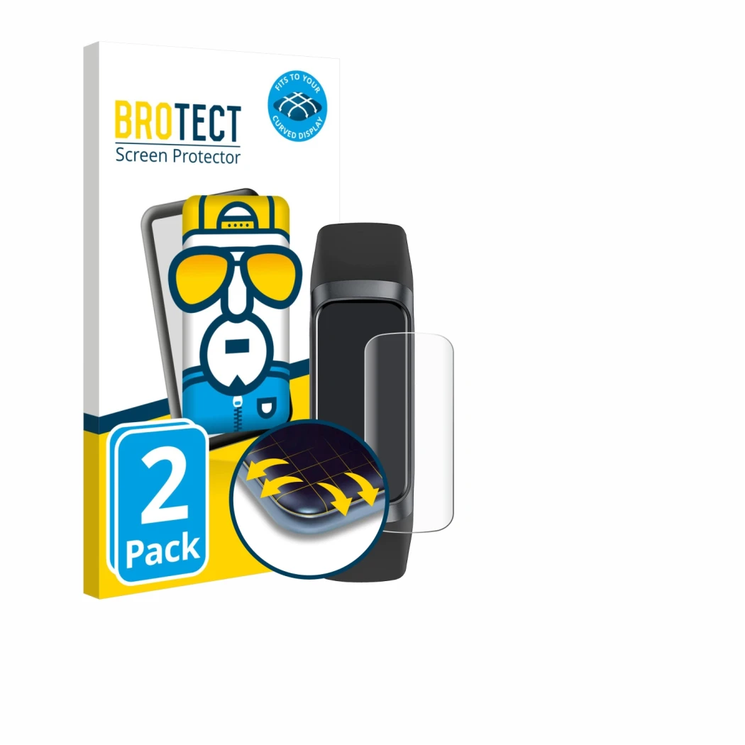 Vorderseite einer Produktverpackung mit dem Markenlogo BROTECT. Daneben ist das Gerät ‎MORELOCO C60 mit dem zugehörigen Displa