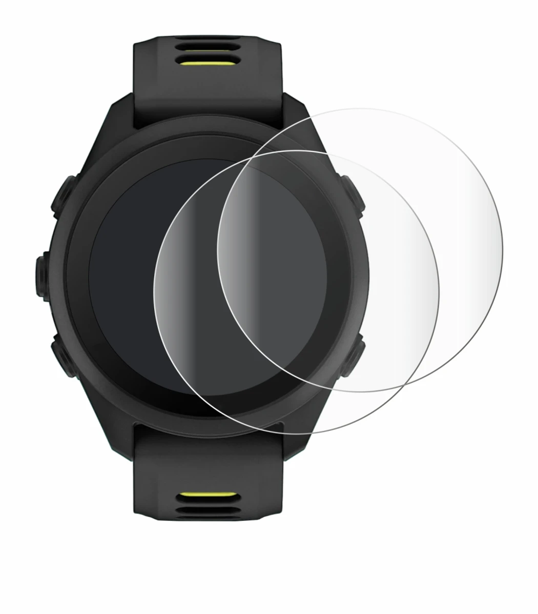 Abbildung des Geräts Garmin Forerunner 170 mit einer Vielzahl des Displayschutzes.