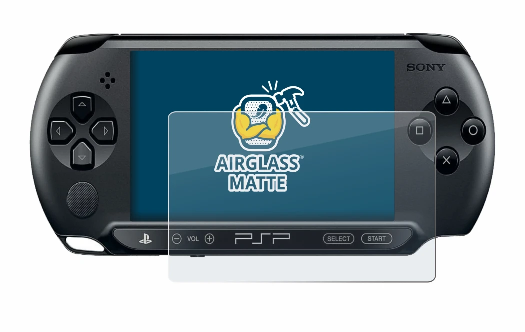 Abbildung des Geräts Sony PSP 1004 mit einer Vielzahl des Displayschutzes.