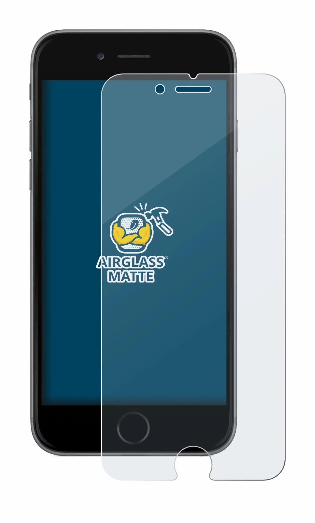 Abbildung des Geräts Apple iPhone 6 mit einer Vielzahl des Displayschutzes.