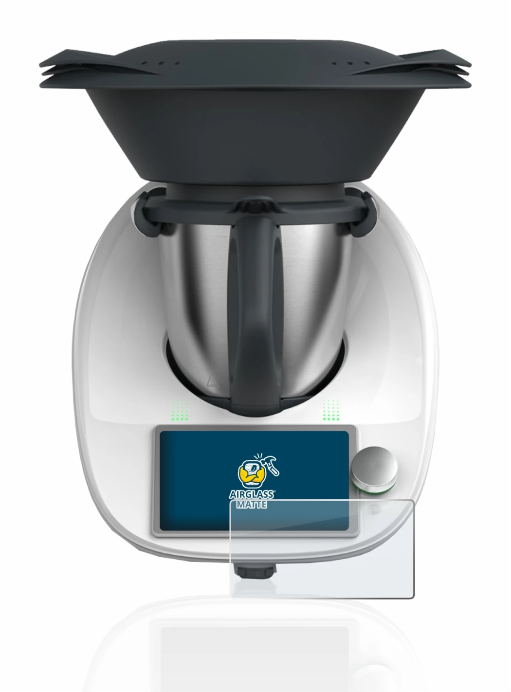 Abbildung des Geräts Vorwerk Thermomix TM6 mit einer Vielzahl des Displayschutzes.