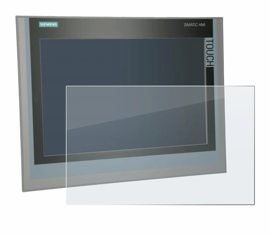 Abbildung des Geräts Siemens Simatic HMI TP 1500 Comfort mit einer Vielzahl des Displayschutzes.