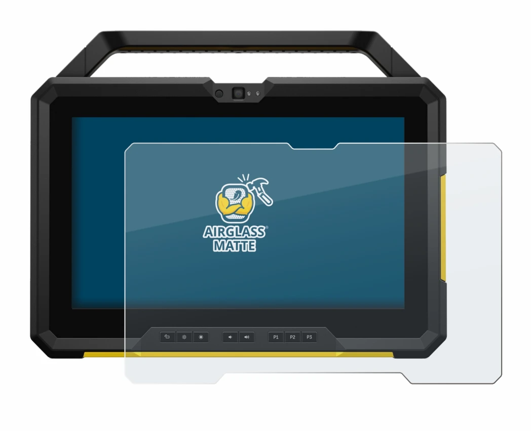 Abbildung des Geräts Dell Latitude 7220 mit einer Vielzahl des Displayschutzes.