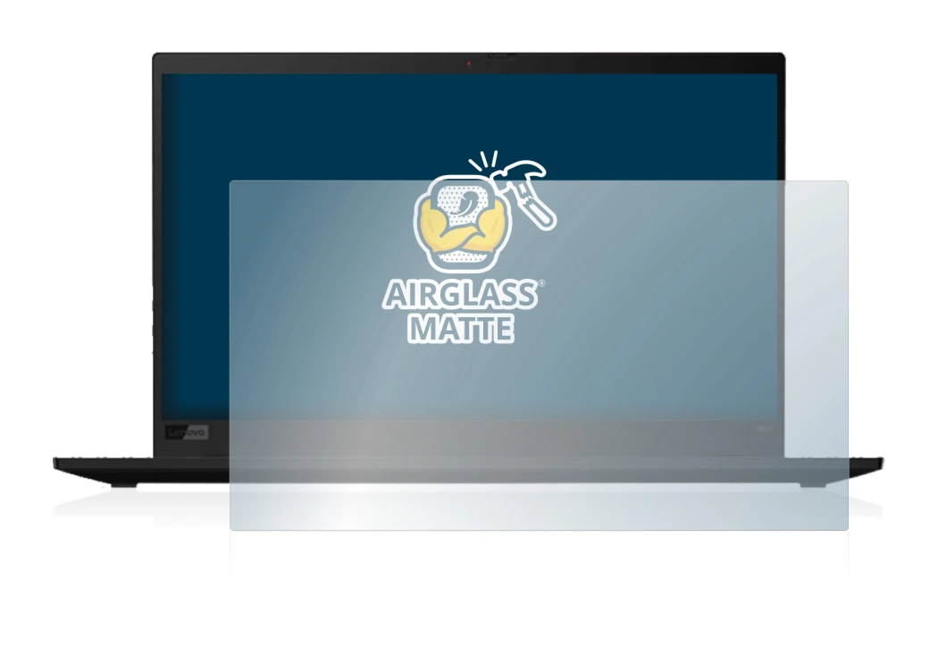 Abbildung des Geräts Lenovo ThinkPad X1 Carbon (8. Gen.) mit einer Vielzahl des Displayschutzes.