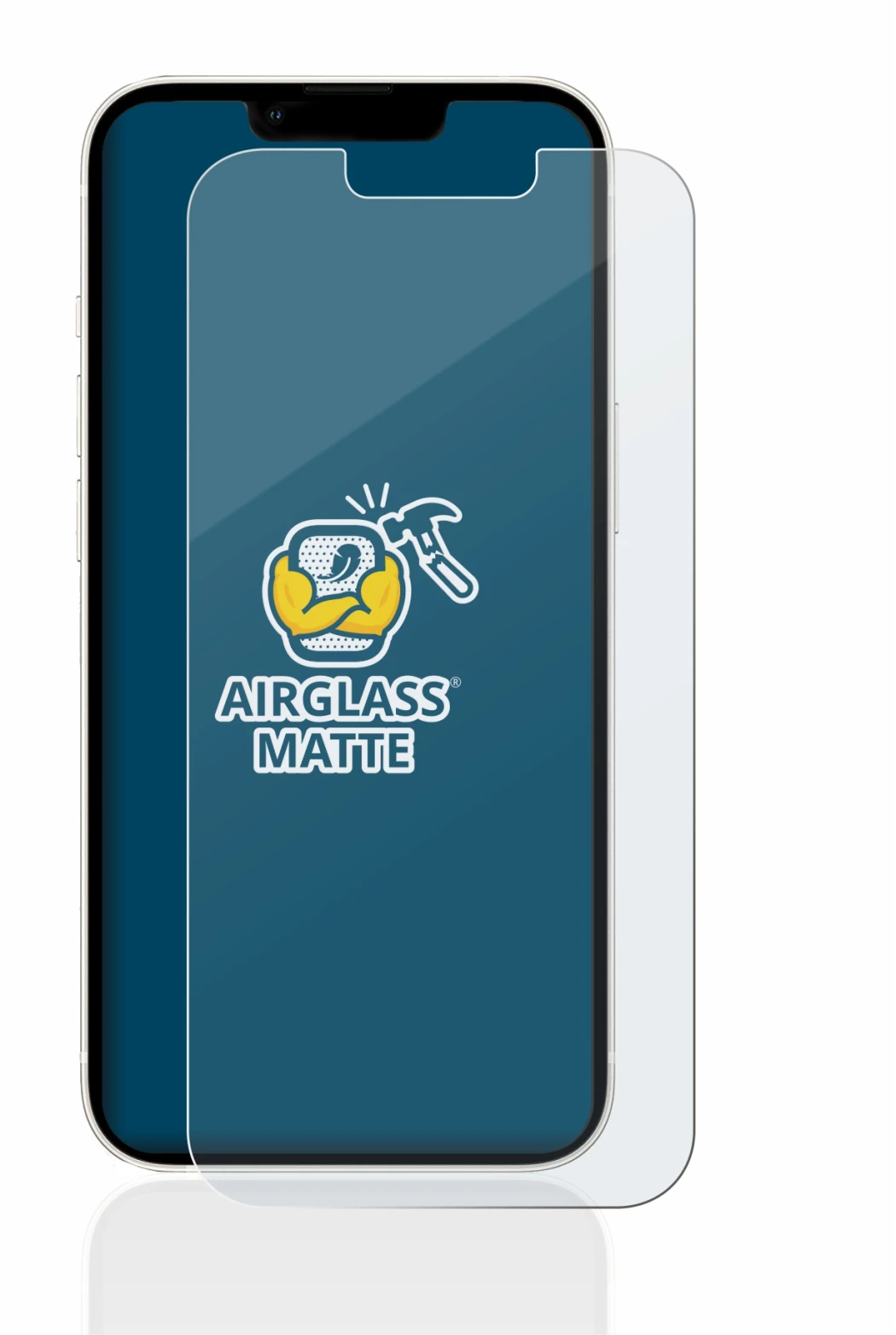 Abbildung des Geräts Apple iPhone 13 mit einer Vielzahl des Displayschutzes.