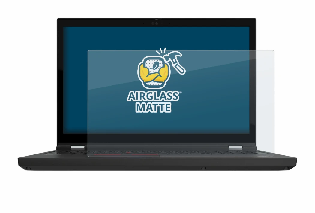 Abbildung des Geräts Lenovo ThinkPad P15 Gen 2 mit einer Vielzahl des Displayschutzes.