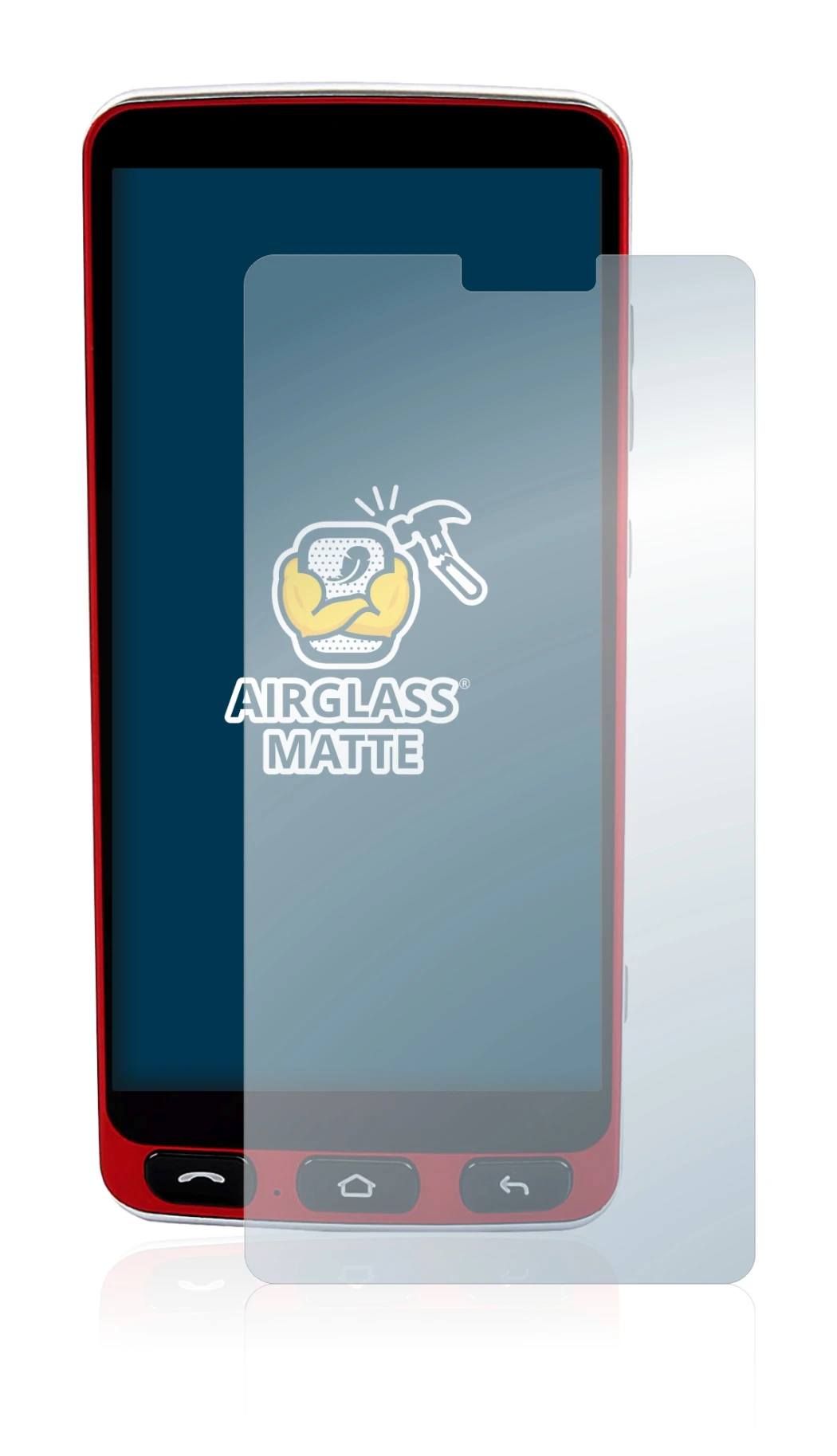 Abbildung des Geräts Olympia Neo Smartphone mit einer Vielzahl des Displayschutzes.