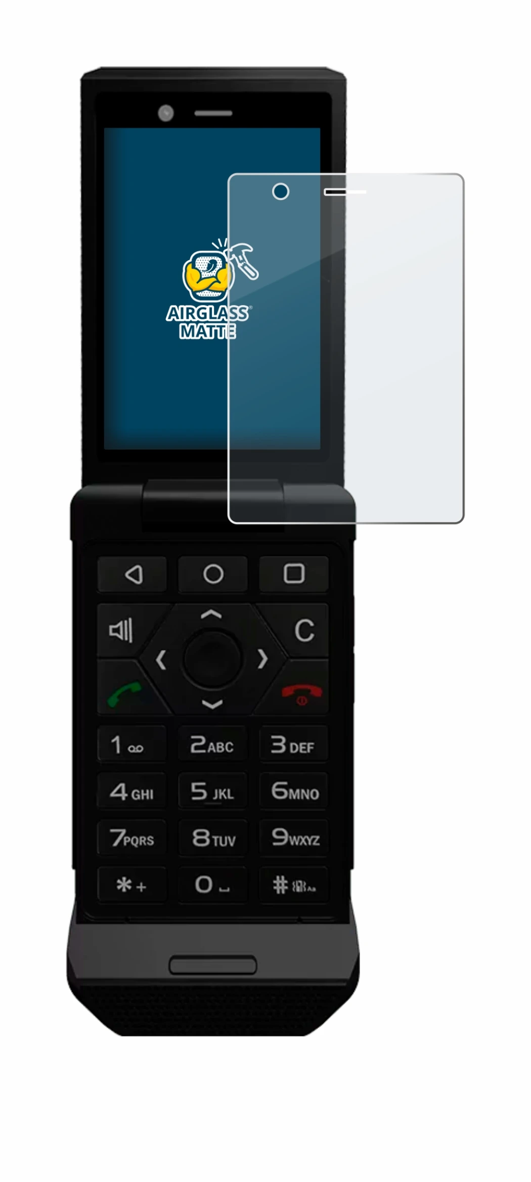 Abbildung des Geräts Caterpillar Cat S22 Flip mit einer Vielzahl des Displayschutzes.