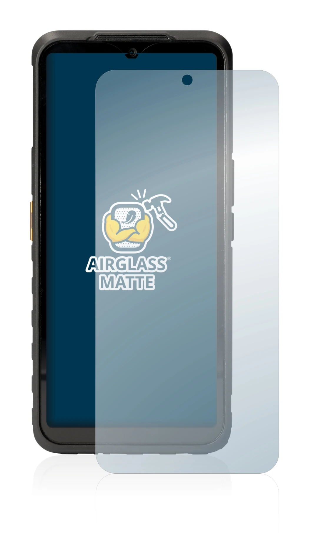 Abbildung des Geräts Caterpillar Cat S53 5G mit einer Vielzahl des Displayschutzes.