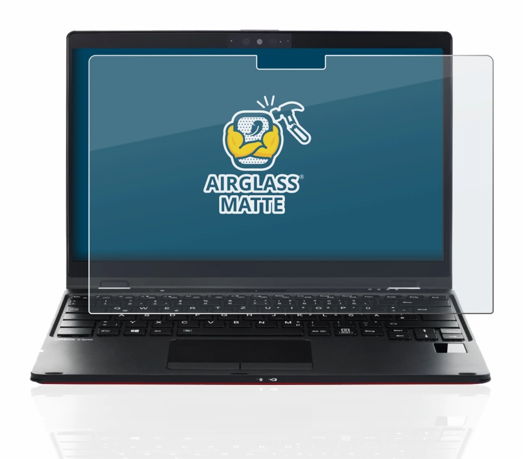 Abbildung des Geräts Fujitsu Lifebook U9311X mit einer Vielzahl des Displayschutzes.