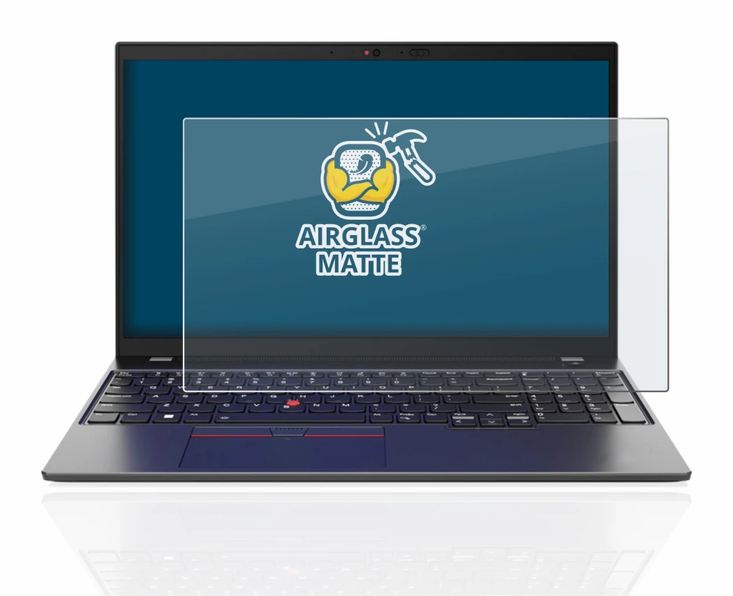 Abbildung des Geräts Lenovo ThinkPad L15 Gen 4 mit einer Vielzahl des Displayschutzes.