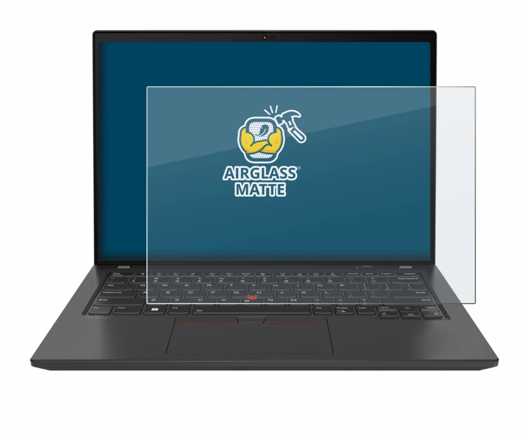 Abbildung des Geräts Lenovo ThinkPad T16 Gen 3 mit einer Vielzahl des Displayschutzes.