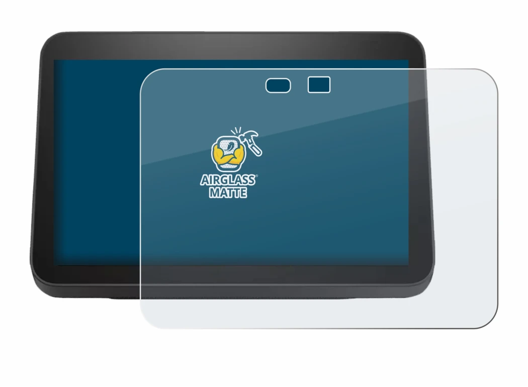 Abbildung des Geräts Amazon Echo Show 8 2023 (3. Gen.) mit einer Vielzahl des Displayschutzes.