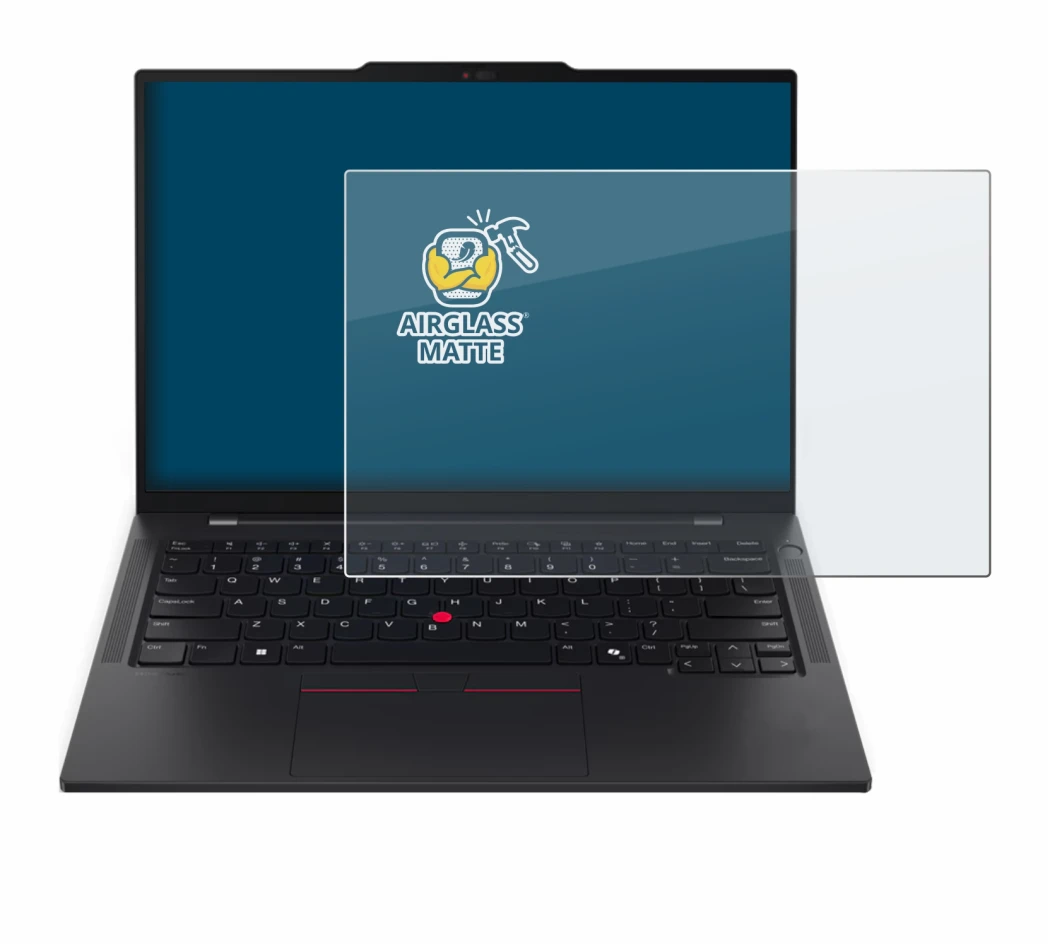 Abbildung des Geräts Lenovo ThinkPad T14s Gen 6 mit einer Vielzahl des Displayschutzes.