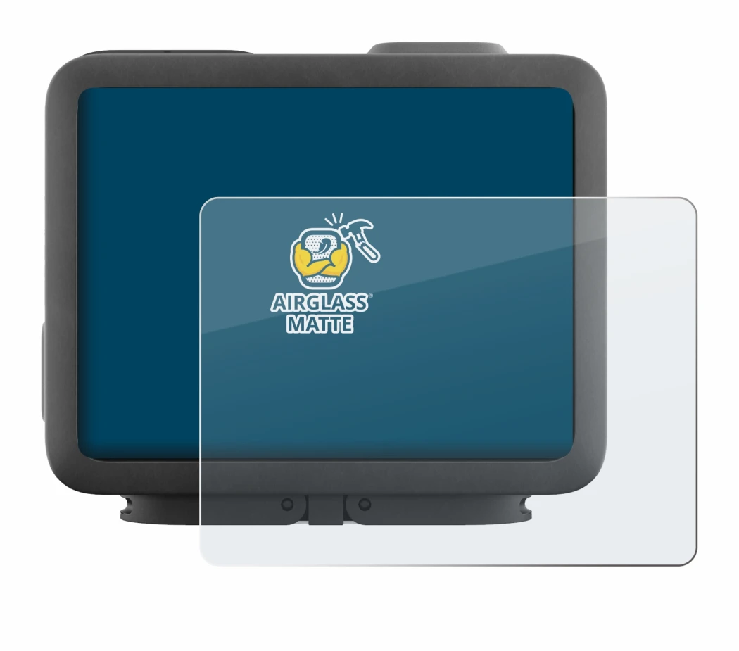 Abbildung des Geräts GoPro Hero 4k mit einer Vielzahl des Displayschutzes.