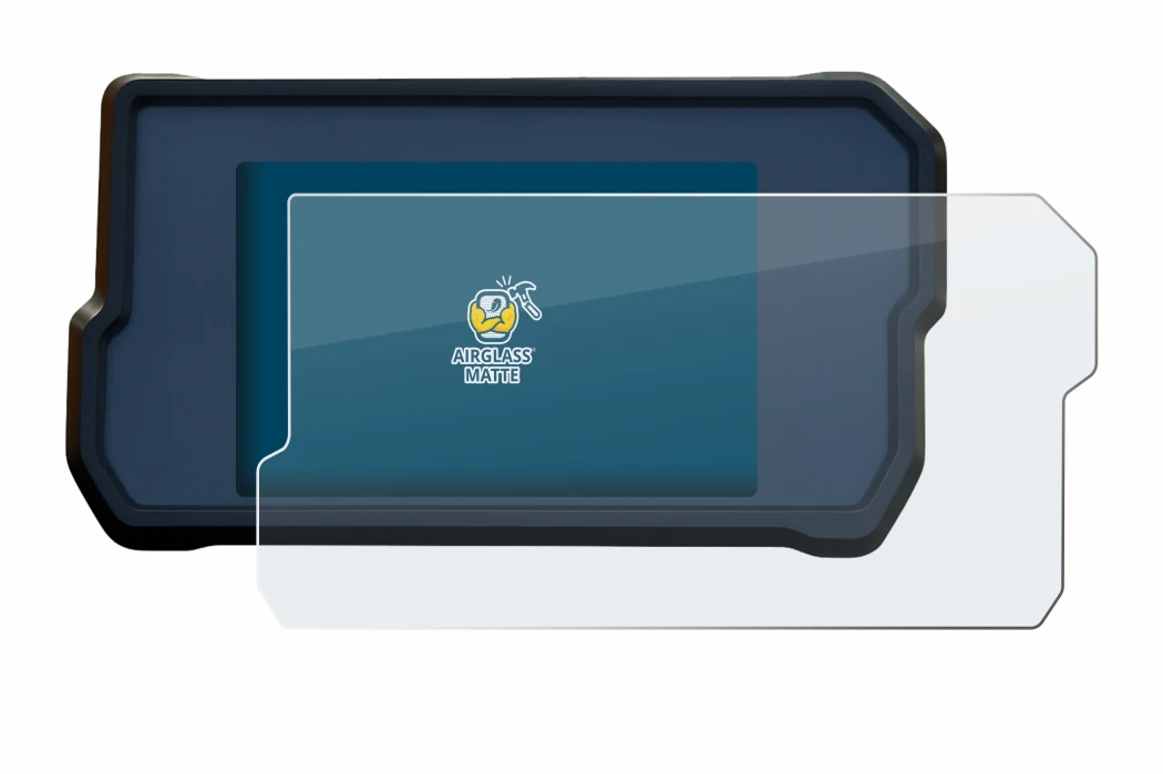 Abbildung des Geräts KTM 390 / 890 Adventure 2020+ mit einer Vielzahl des Displayschutzes.