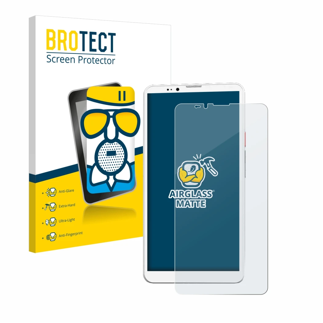 Vorderseite einer Produktverpackung mit dem Markenlogo BROTECT. Daneben ist das Gerät Bigme Hibreak Pro mit dem zugehörigen Di