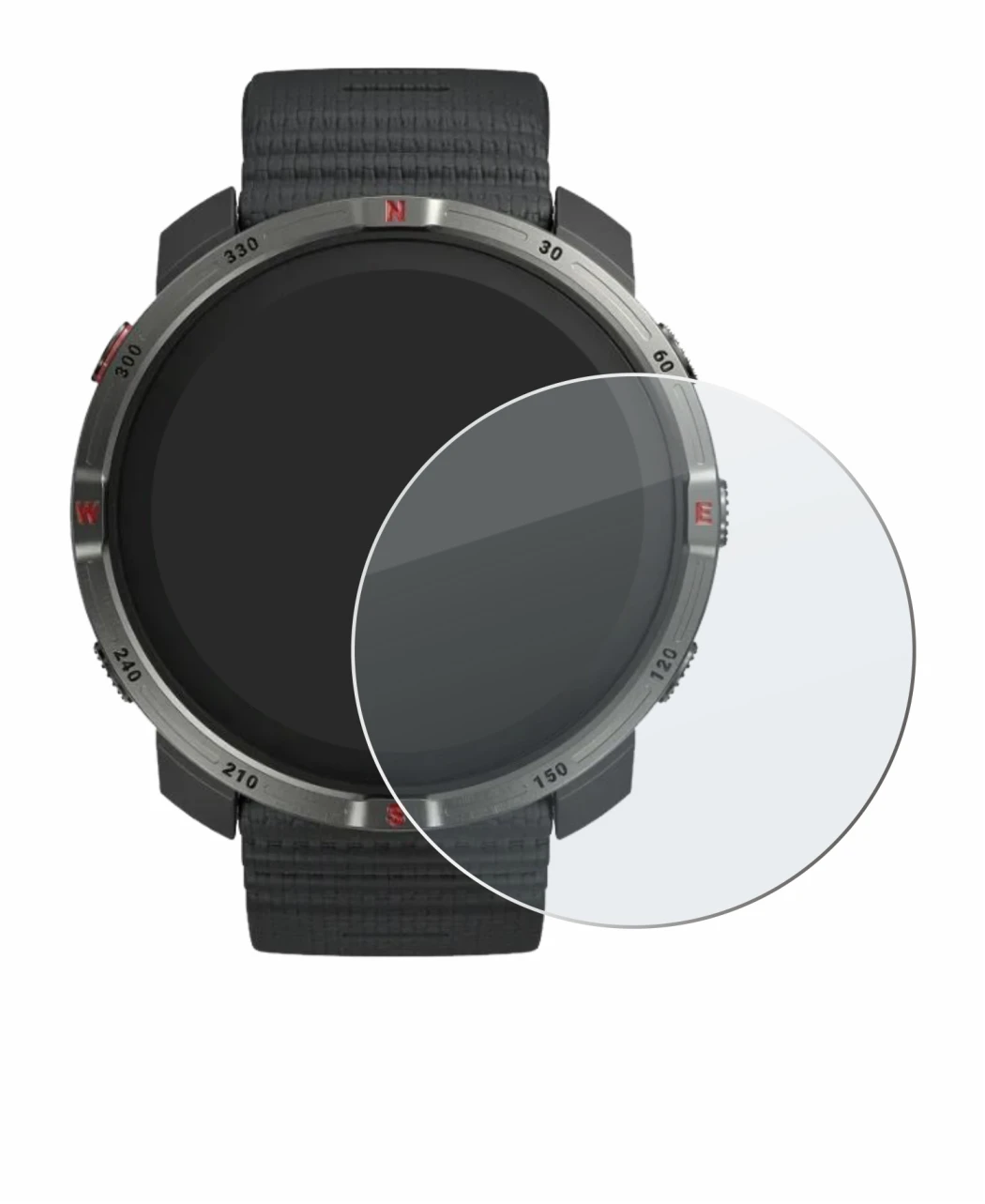 Abbildung des Geräts Polar Grit X2 mit einer Vielzahl des Displayschutzes.