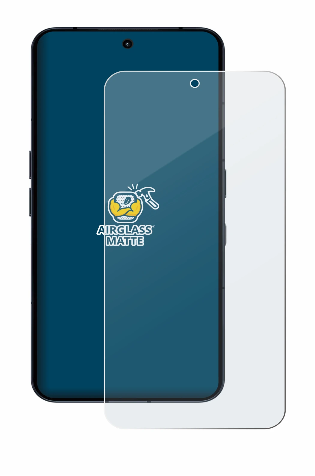 Abbildung des Geräts Nothing Phone (3) mit einer Vielzahl des Displayschutzes.