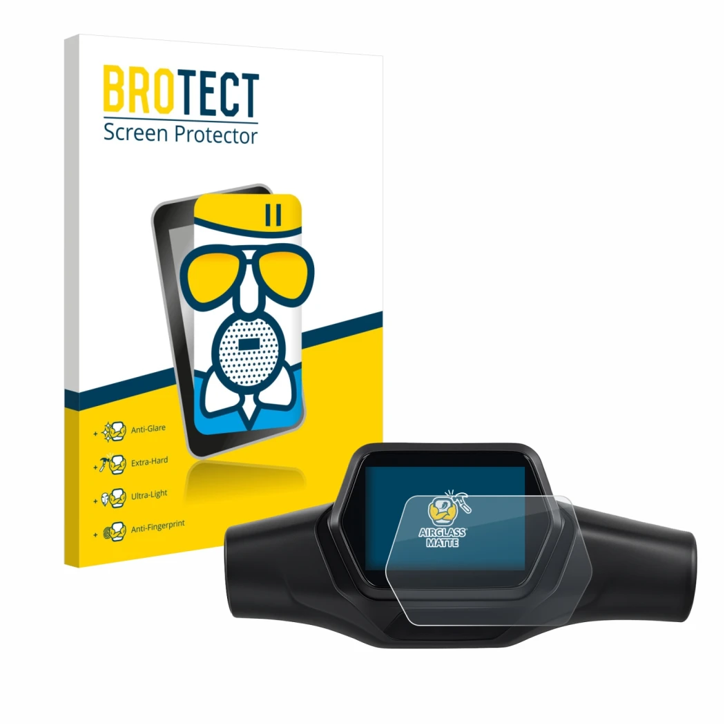 Vorderseite einer Produktverpackung mit dem Markenlogo BROTECT. Daneben ist das Gerät Segway Ninebot ZT3 D mit dem zugehörigen