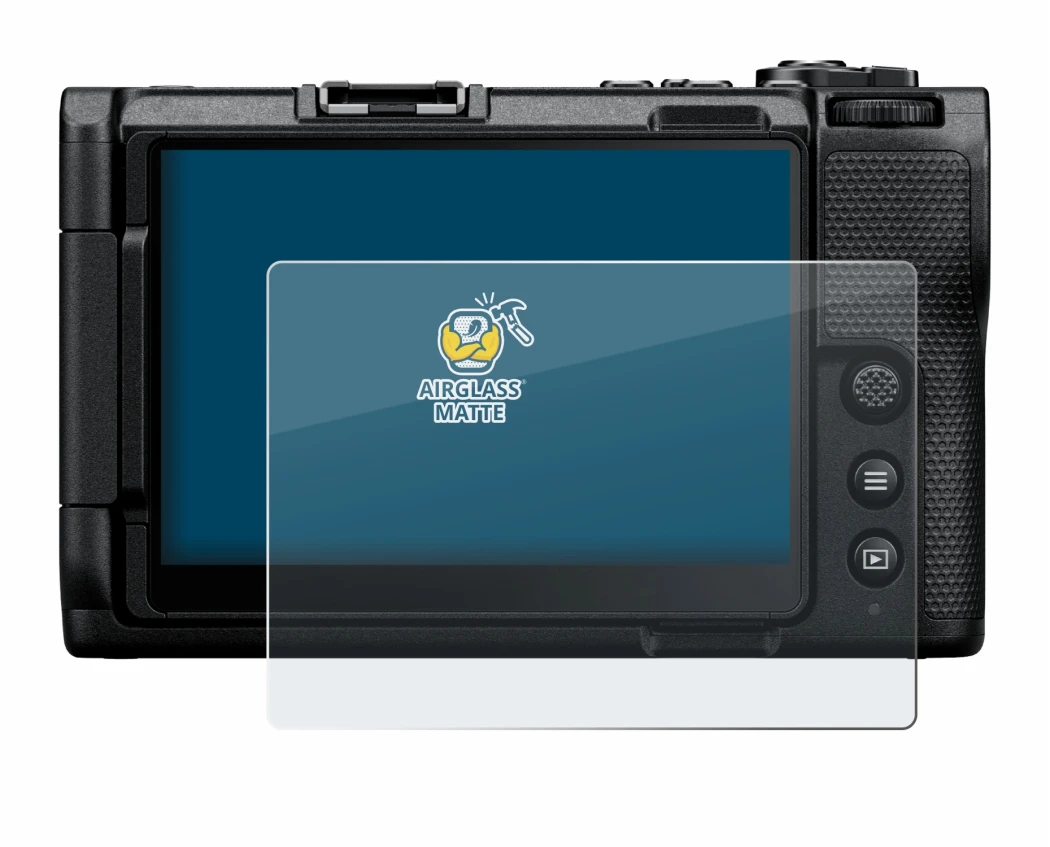 Abbildung des Geräts Nikon ZR mit einer Vielzahl des Displayschutzes.