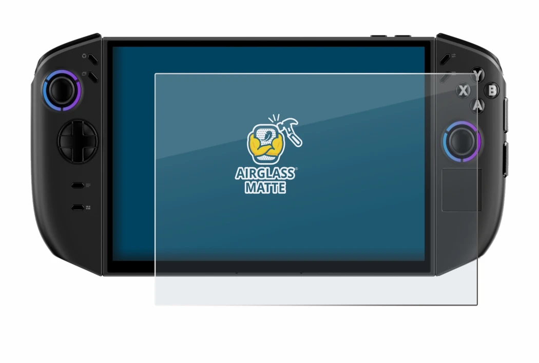 Abbildung des Geräts Lenovo Legion Go Gen 2 mit einer Vielzahl des Displayschutzes.