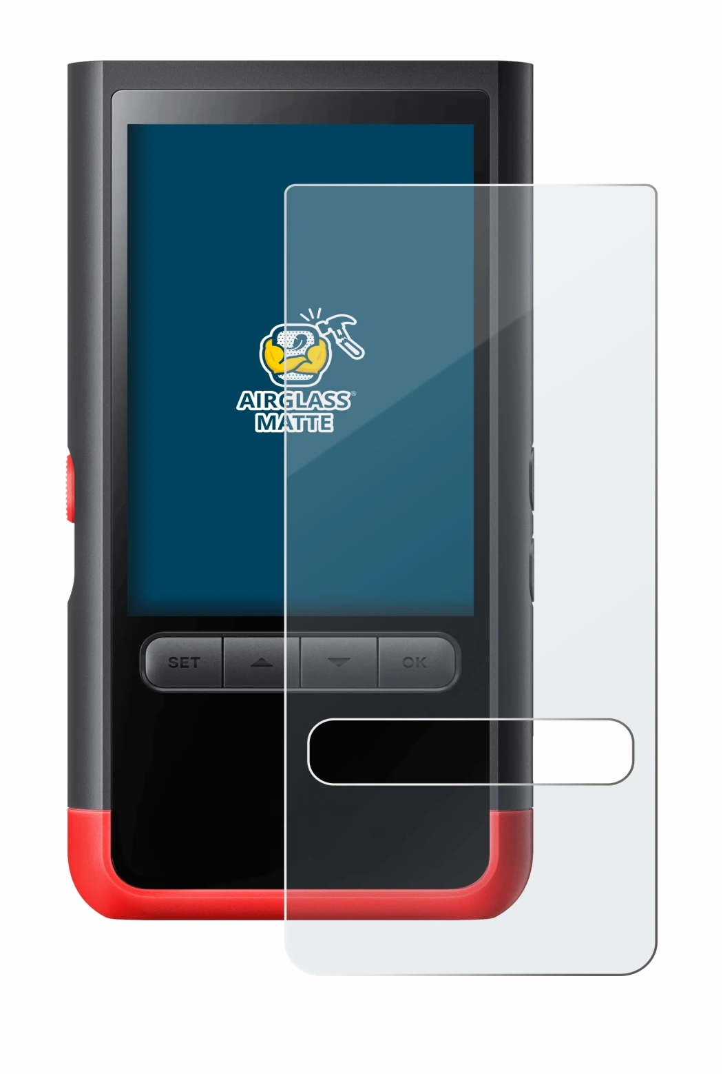 Abbildung des Geräts ThermoMaven P2 mit einer Vielzahl des Displayschutzes.