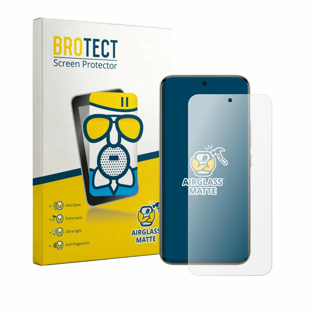 Vorderseite einer Produktverpackung mit dem Markenlogo BROTECT. Daneben ist das Gerät Xiaomi Redmi Note 15 Pro Plus 5G mit dem