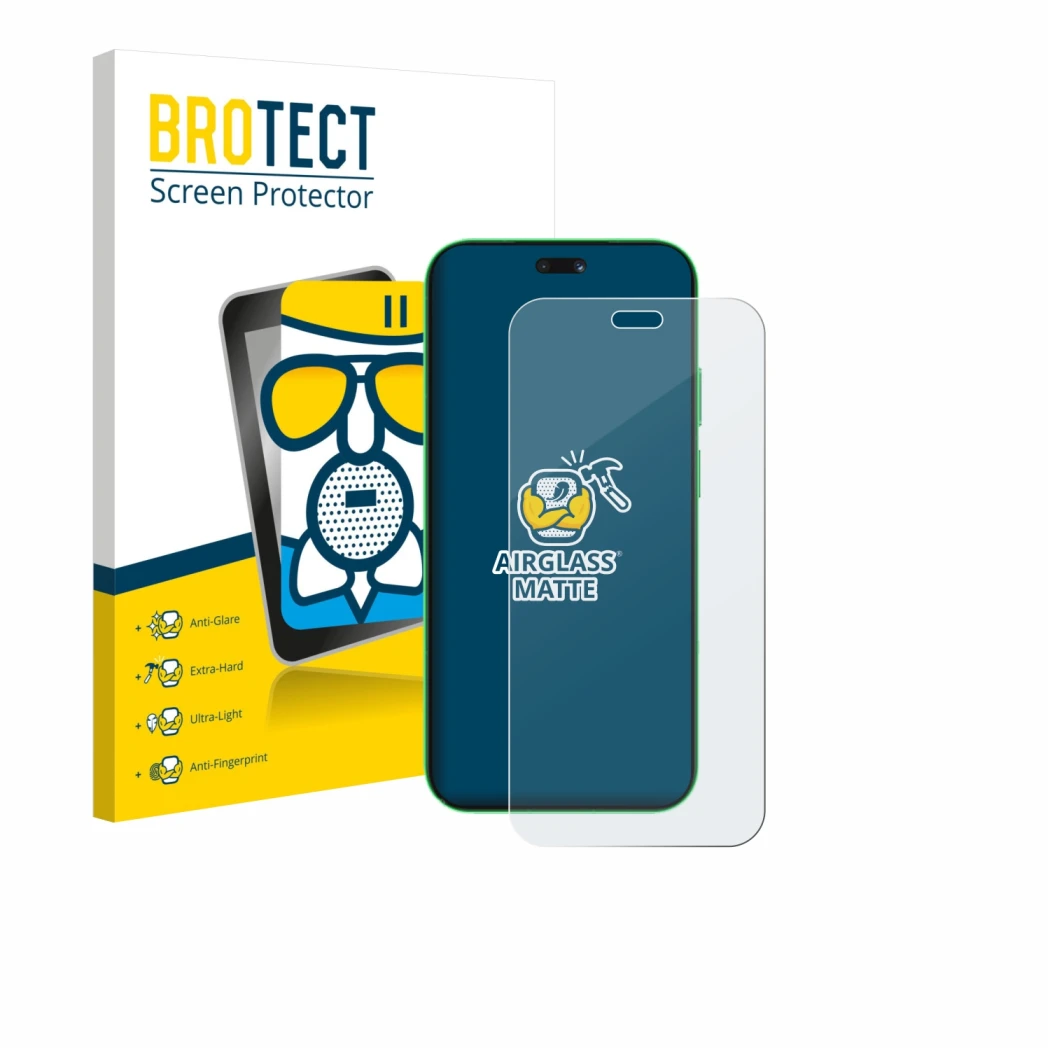 Vorderseite einer Produktverpackung mit dem Markenlogo BROTECT. Daneben ist das Gerät Huawei Nova 15 Ultra mit dem zugehörigen