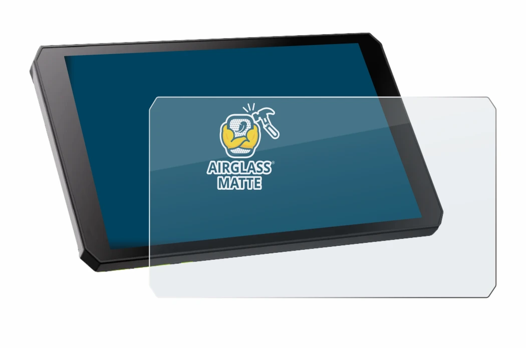 Abbildung des Geräts RiderNav R7M mit einer Vielzahl des Displayschutzes.