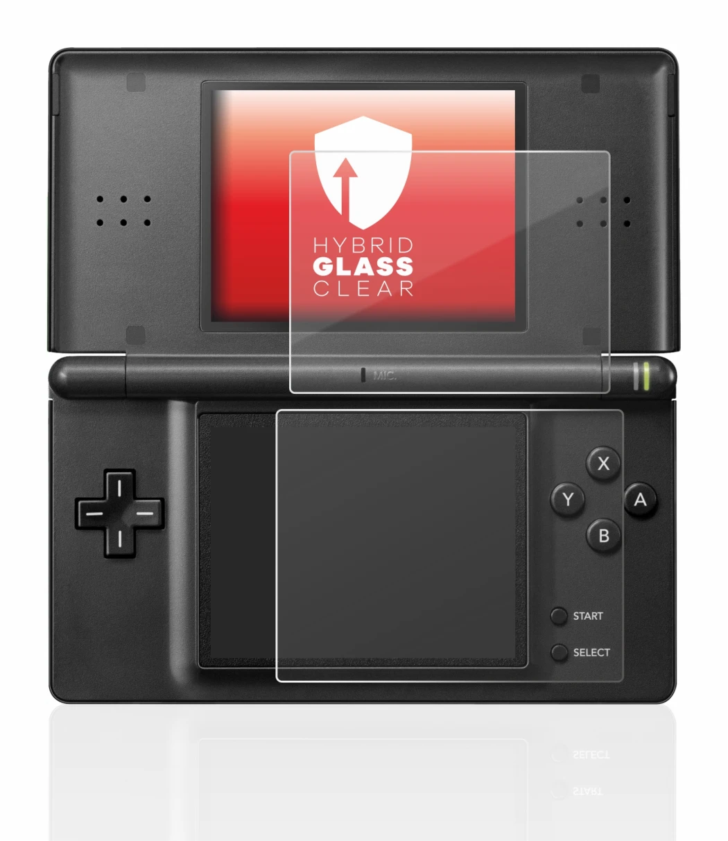 Abbildung des Geräts Nintendo DS LITE mit einer Vielzahl des Displayschutzes.