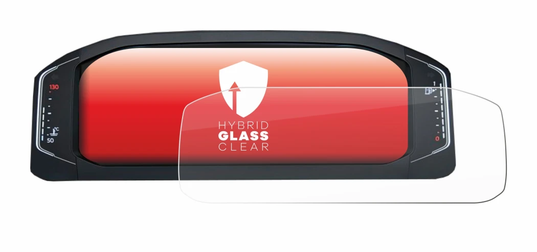 Abbildung des Geräts Volkswagen Active Info Display T-Roc mit einer Vielzahl des Displayschutzes.