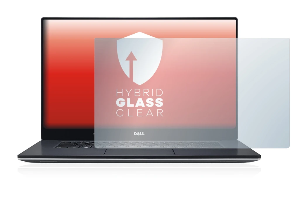 Abbildung des Geräts Dell XPS 15 9560 mit einer Vielzahl des Displayschutzes.