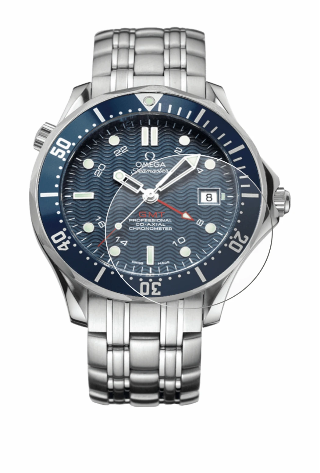 Abbildung des Geräts Omega Seamaster Diver (41 mm) mit einer Vielzahl des Displayschutzes.