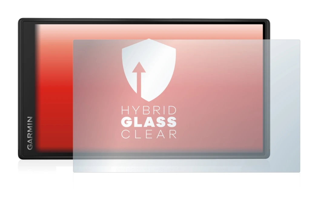 Abbildung des Geräts Garmin DriveSmart 55 mit einer Vielzahl des Displayschutzes.