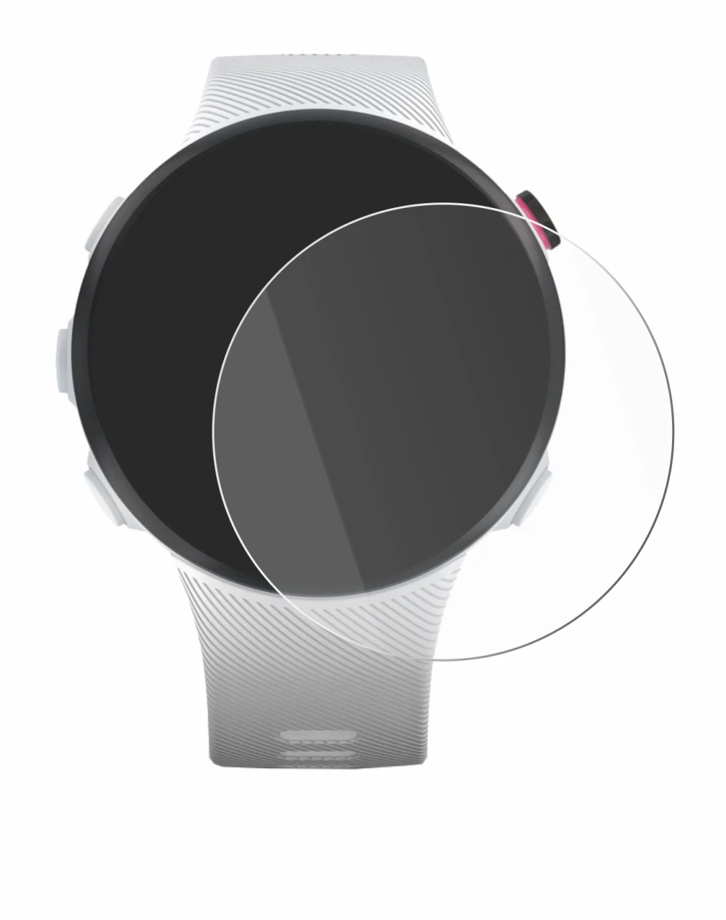 Abbildung des Geräts Garmin Forerunner 45S mit einer Vielzahl des Displayschutzes.