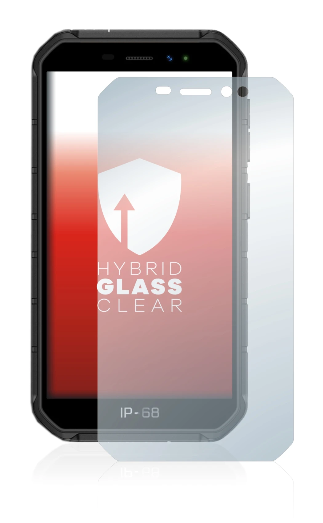 Abbildung des Geräts Ulefone Armor X7 mit einer Vielzahl des Displayschutzes.