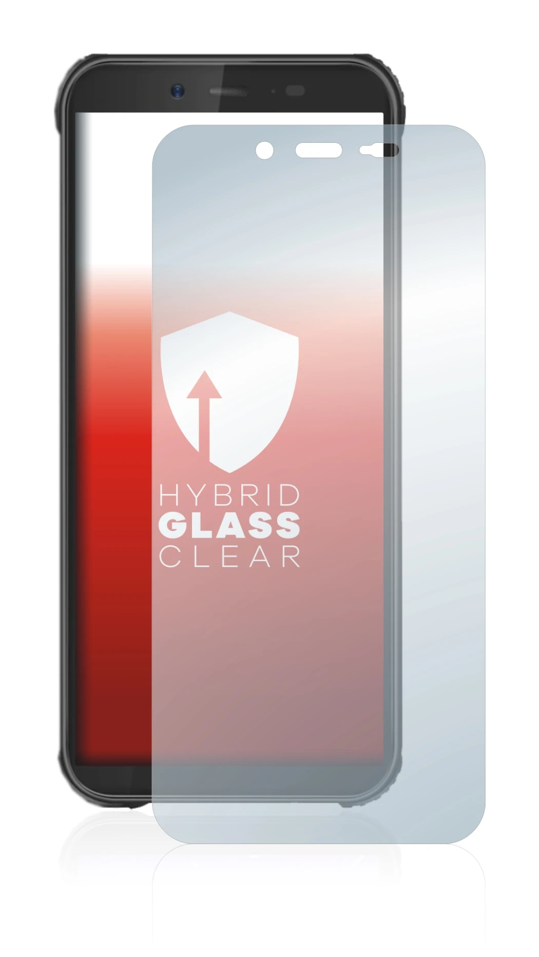 Abbildung des Geräts Blackview BV5500 Plus mit einer Vielzahl des Displayschutzes.