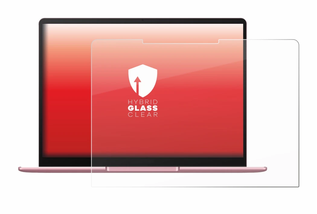 Abbildung des Geräts Huawei MateBook 13 2020 mit einer Vielzahl des Displayschutzes.