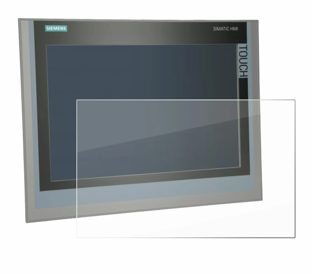 Abbildung des Geräts Siemens Simatic HMI TP 1500 Comfort mit einer Vielzahl des Displayschutzes.