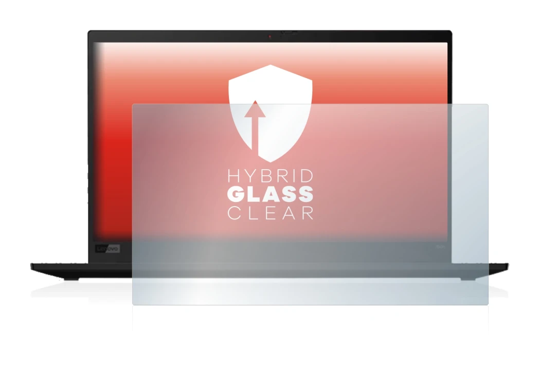 Abbildung des Geräts Lenovo ThinkPad X1 Carbon (8. Gen.) mit einer Vielzahl des Displayschutzes.