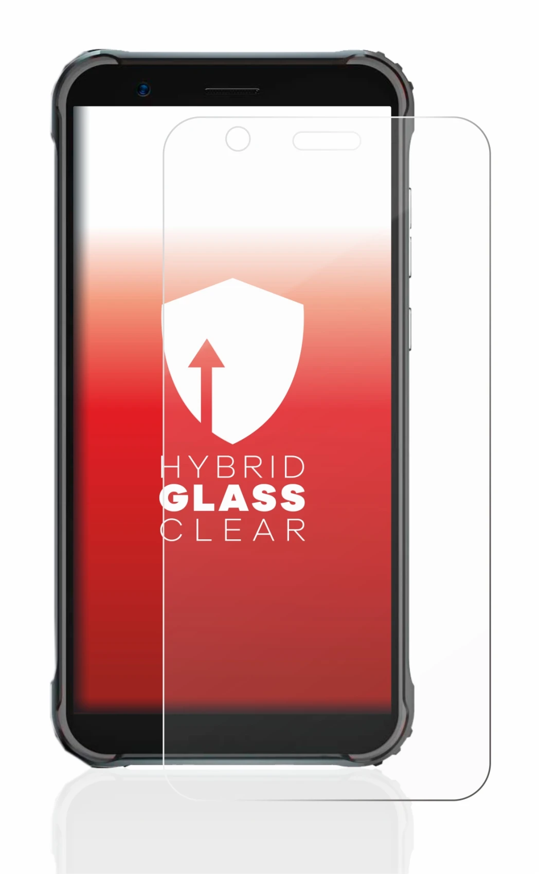 Abbildung des Geräts Blackview BV4900 Pro mit einer Vielzahl des Displayschutzes.