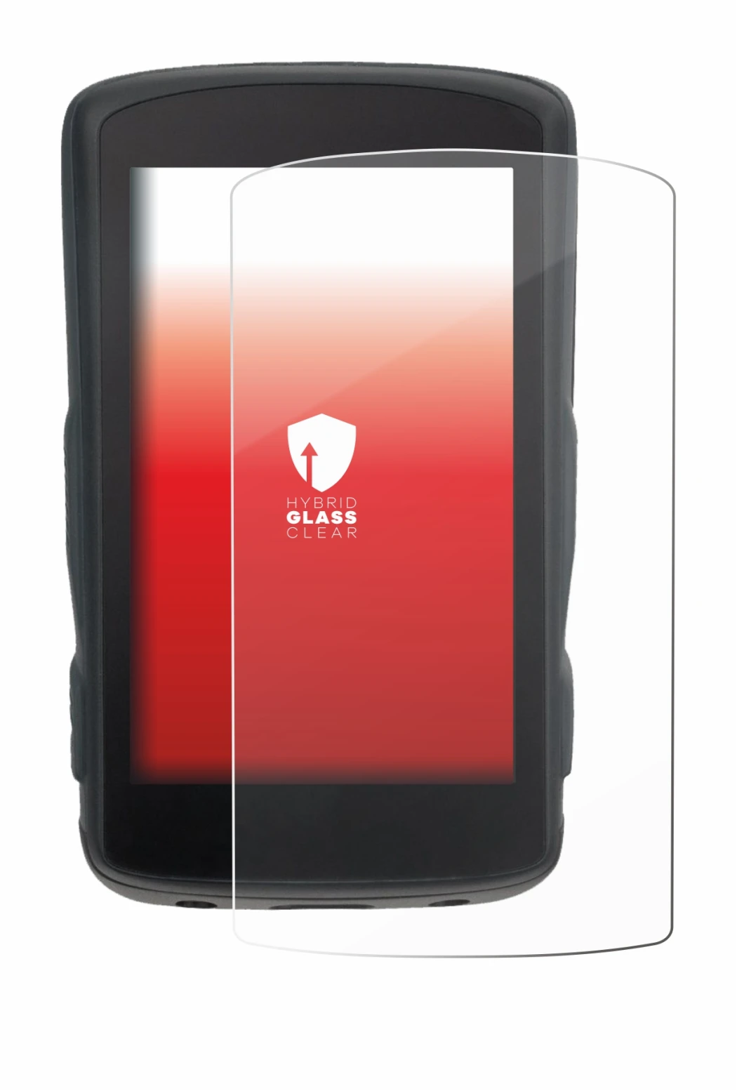 Abbildung des Geräts Hammerhead Karoo 2 mit einer Vielzahl des Displayschutzes.