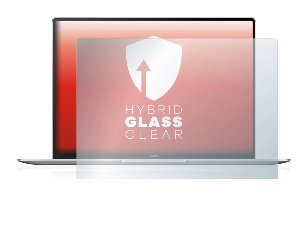Abbildung des Geräts Huawei MateBook X Pro 2021 mit einer Vielzahl des Displayschutzes.